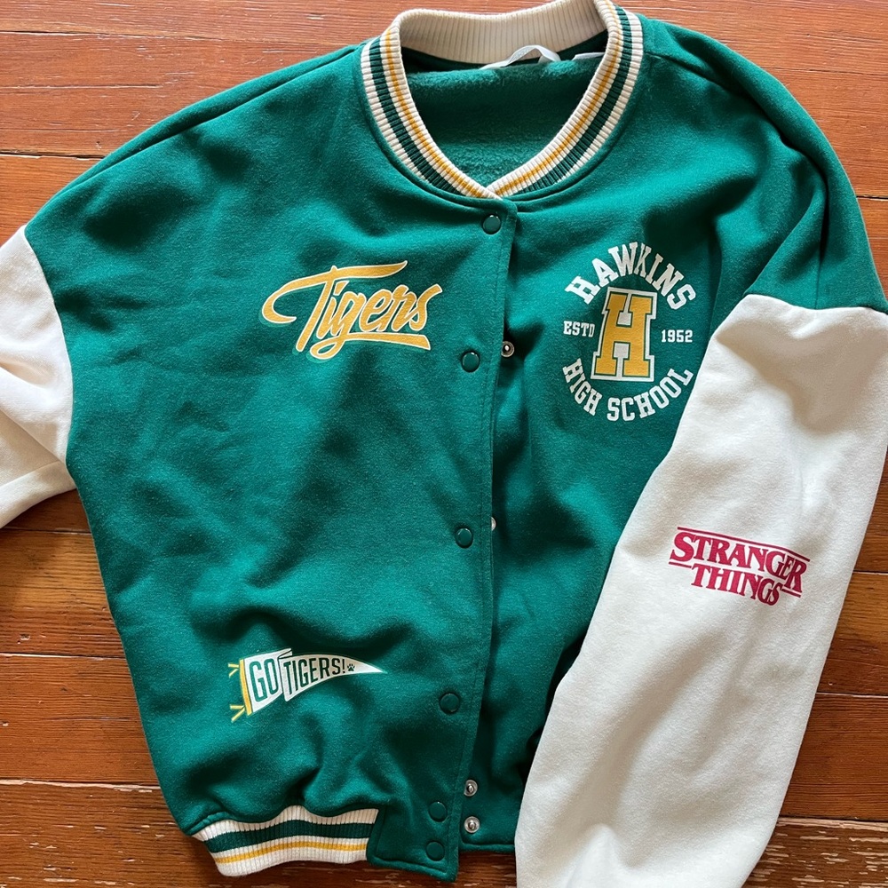 H&M Stranger Things Varsity Style Girls Jacket